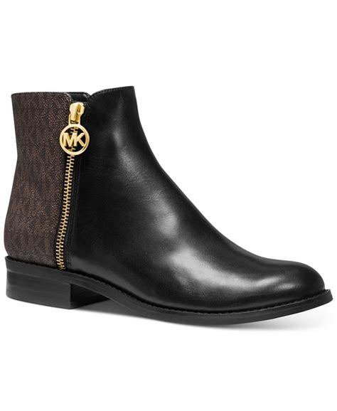 michael kors leather lainey flat bootie|MICHAEL Michael Kors Lainey Flat Bootie Reviews .